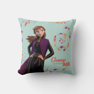 Frozen 2: Anna Change Is In The Air Throw Pillow