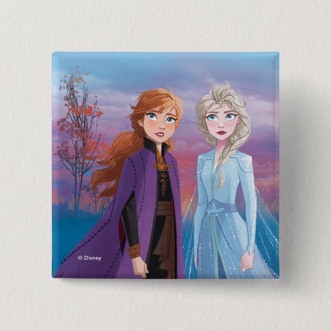 Frozen 2 | Anna & Elsa | A Journey Together Button (Front)