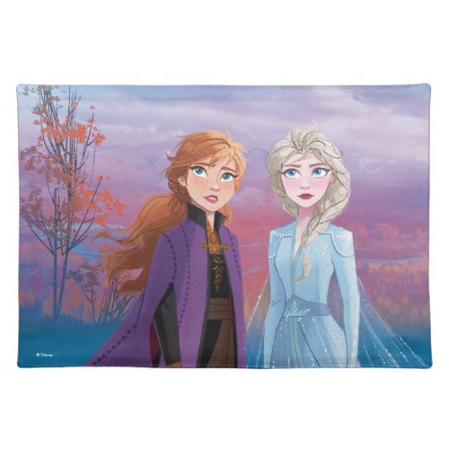 Frozen 2  Anna  Elsa  A Journey Together Cloth Placemat
