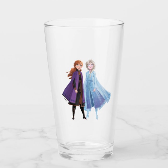 Frozen 2 | Anna & Elsa | A Journey Together Glass (Front)