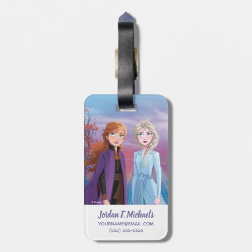 Frozen 2  Anna  Elsa  A Journey Together Luggage Tag