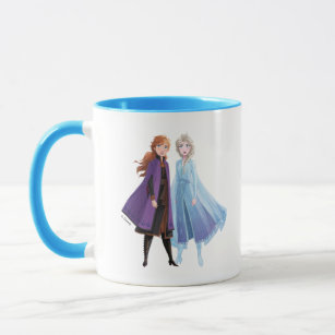 Disney Cups Frozen Elsa Anna Princess Cartoon Milk Cup Mugs 3D