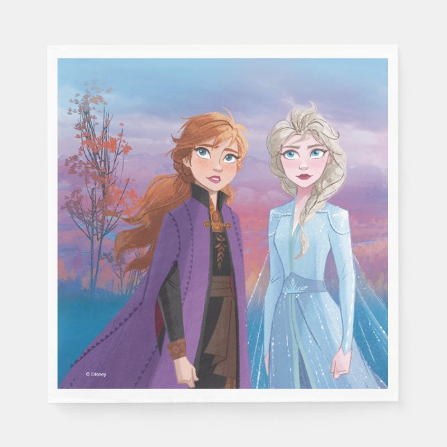 Frozen 2 | Anna & Elsa | A Journey Together Napkins (Front)