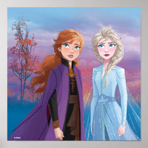 Frozen 2 Anna & Elsa A Journey Together Poster