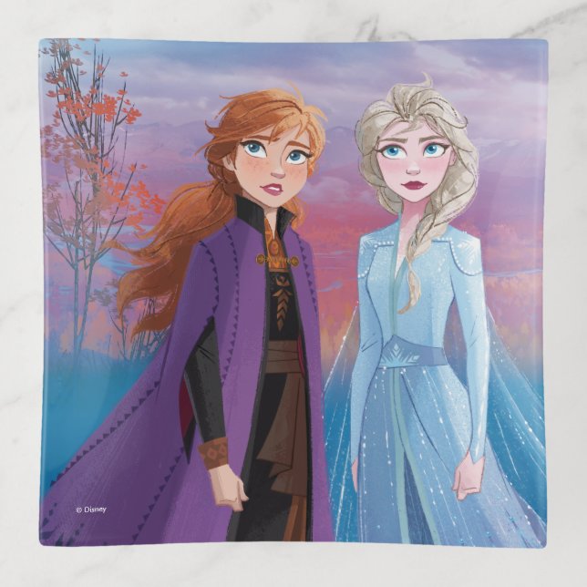 Frozen 2 | Anna & Elsa | A Journey Together Trinket Tray (Front)