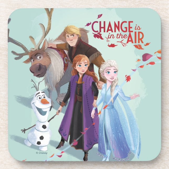 Frozen 2: Anna, Elsa & Friends | Change Beverage Coaster (Front)