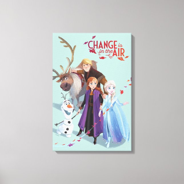 Frozen 2: Anna, Elsa & Friends | Change Canvas Print (Front)