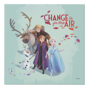 Frozen 2: Anna, Elsa & Friends   Change Faux Canvas Print