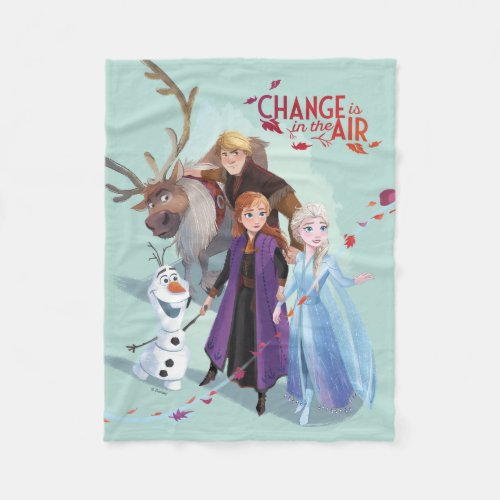 Frozen 2 Anna Elsa  Friends  Change Fleece Blanket