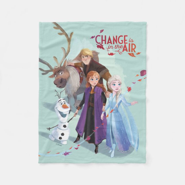 Frozen 2: Anna, Elsa & Friends | Change Fleece Blanket (Front)