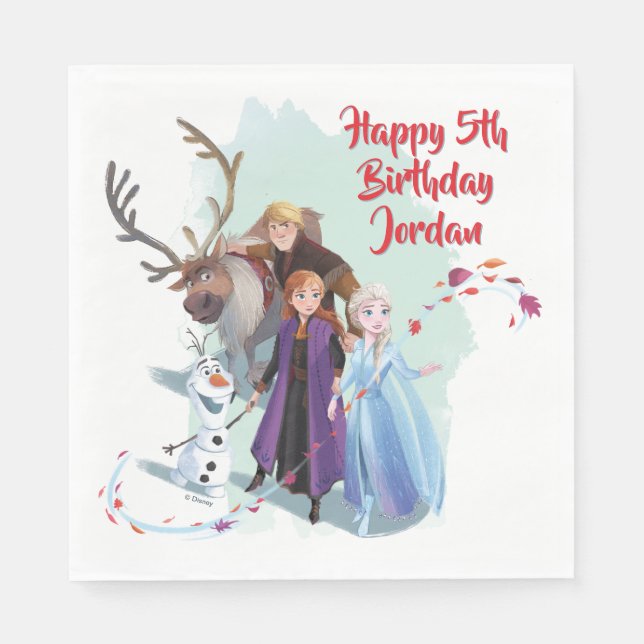 Frozen 2: Anna, Elsa & Friends | Change Napkins (Front)