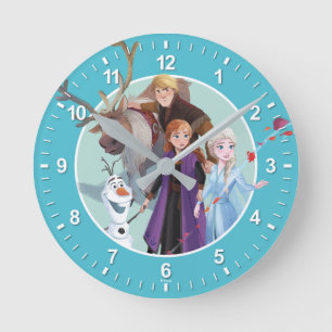 Clock; Disneys Frozen Bruni handmade resin good clock