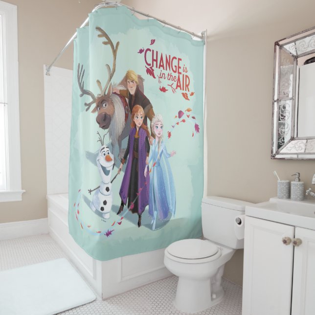 Frozen 2: Anna, Elsa & Friends | Change Shower Curtain (In Situ)
