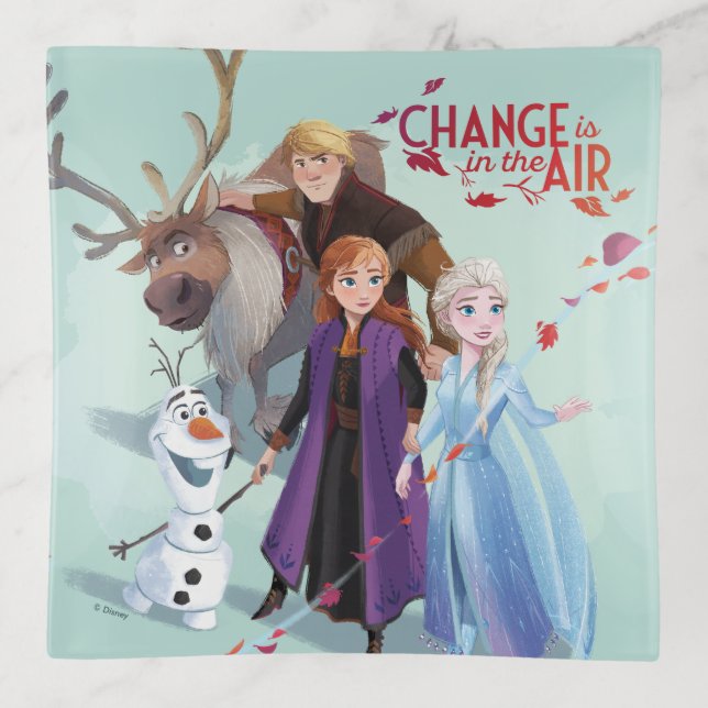 Frozen 2: Anna, Elsa & Friends | Change Trinket Tray (Front)