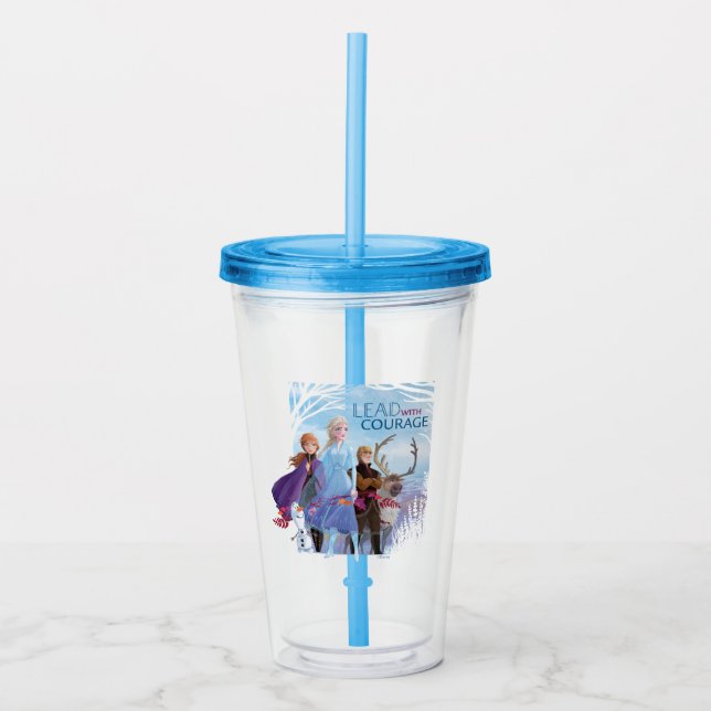 Frozen 2: Anna, Elsa, & Friends | Courage Acrylic Tumbler (Front)