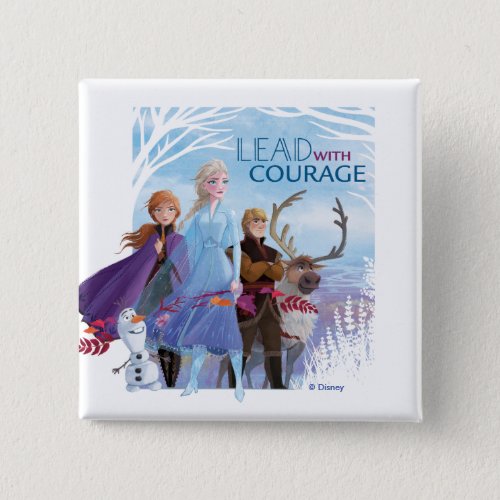 Frozen 2 Anna Elsa  Friends  Courage Button