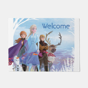 Frozen 2: Anna, Elsa, & Friends   Courage Doormat