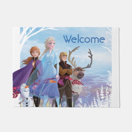 Frozen 2: Anna, Elsa, & Friends | Courage Doormat