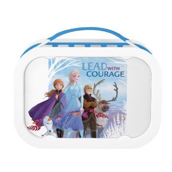 Frozen 2: Anna  Elsa  & Friends | Courage Lunch Box by frozen at Zazzle
