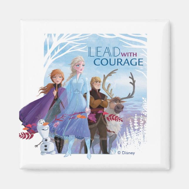 Frozen 2: Anna, Elsa, & Friends | Courage Magnet (Front)