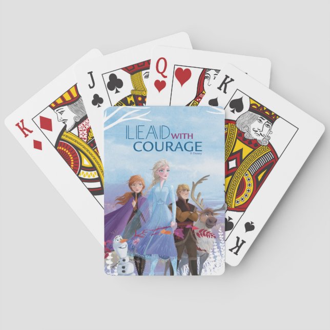 Frozen 2: Anna, Elsa, & Friends | Courage Playing  Poker Cards (Back)