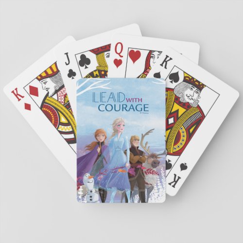 Frozen 2 Anna Elsa  Friends  Courage Poker Cards