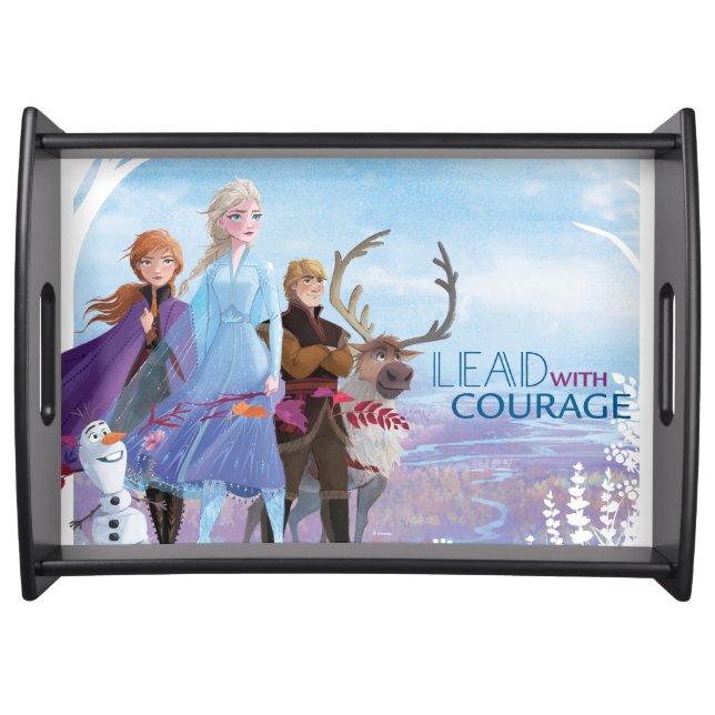 Frozen 2: Anna, Elsa, & Friends | Courage Serving Tray (Front)