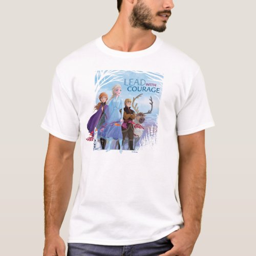 Frozen 2 Anna Elsa  Friends  Courage T_Shirt