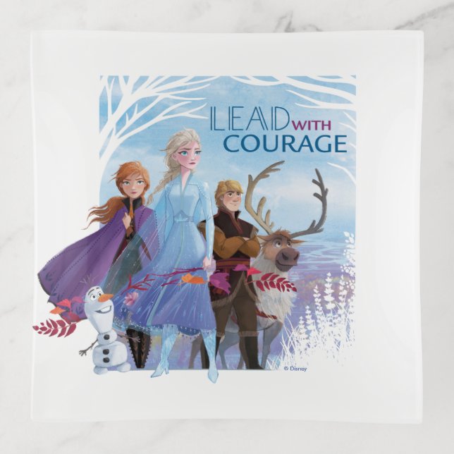Frozen 2: Anna, Elsa, & Friends | Courage Trinket Tray (Front)