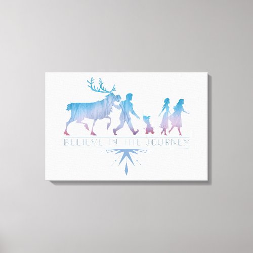 Frozen 2 Anna Elsa  Friends  The Journey Canvas Print