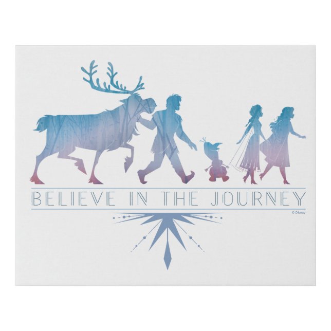 Frozen 2: Anna, Elsa & Friends | The Journey Faux Canvas Print (Front)