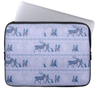 Frozen 2: Anna, Elsa, & Friends Winter Pattern Laptop Sleeve