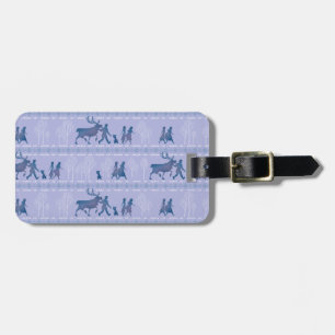 Frozen 2: Anna, Elsa, & Friends Winter Pattern Luggage Tag