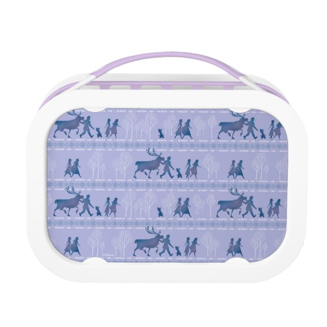 Frozen 2: Anna, Elsa, & Friends Winter Pattern Lunch Box (Front)