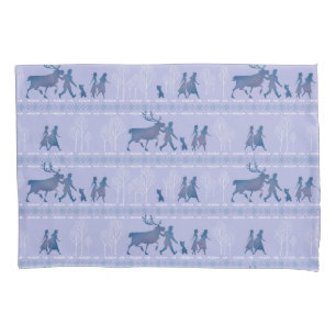 Frozen 2: Anna, Elsa, & Friends Winter Pattern Pillow Case