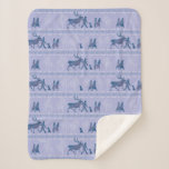 Frozen 2: Anna, Elsa, &amp; Friends Winter Pattern Sherpa Blanket