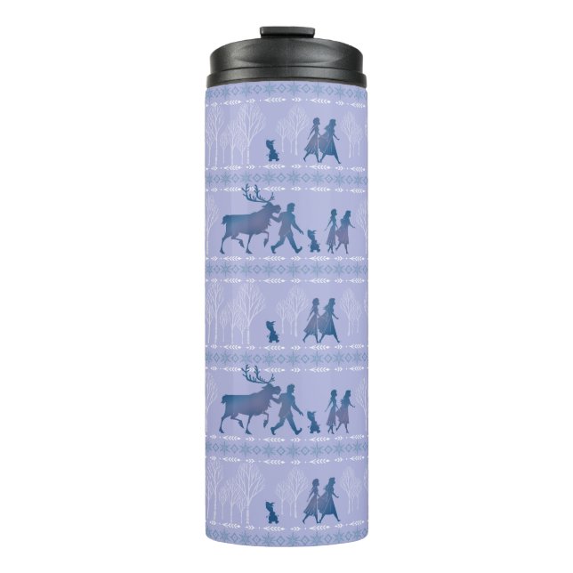 Frozen 2: Anna, Elsa, & Friends Winter Pattern Thermal Tumbler (Front)