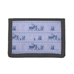 Frozen 2: Anna, Elsa, & Friends Winter Pattern Tri-fold Wallet