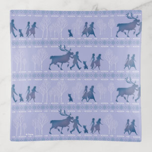 Frozen 2: Anna, Elsa, & Friends Winter Pattern Trinket Tray