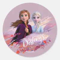 Frozen 2: Anna & Elsa, My Destiny's Calling Sticker, Zazzle