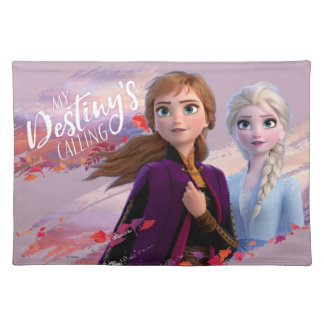 Frozen 2: Anna & Elsa | My Destiny's Calling Cloth Placemat