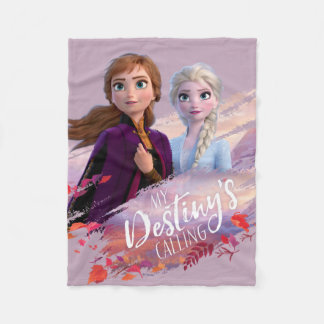 Frozen 2: Anna & Elsa | My Destiny's Calling Fleece Blanket