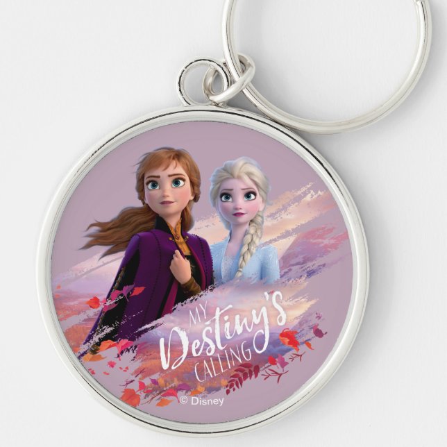 Frozen 2: Anna & Elsa | My Destiny's Calling Keychain (Front)