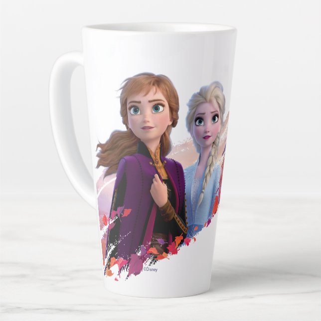 Frozen 2: Anna & Elsa | My Destiny's Calling Latte Mug (Left Angle)