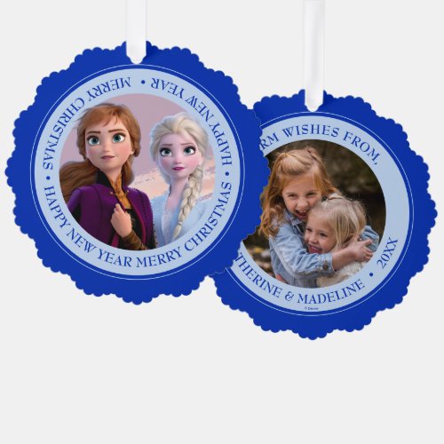 Frozen 2 Anna  Elsa  My Destinys Calling Ornament Card