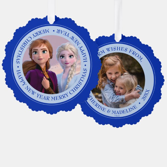 Frozen 2: Anna & Elsa | My Destiny's Calling Ornament Card (Front/Back)