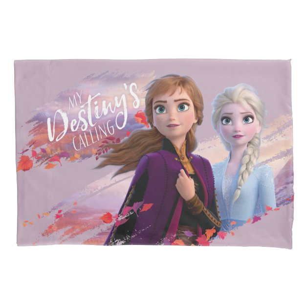 Standard Pillowcase Anna and Elsa with Olaf