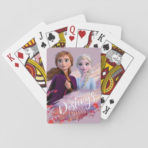 Frozen 2 Anna  Elsa  My Destinys Calling Playing Cards