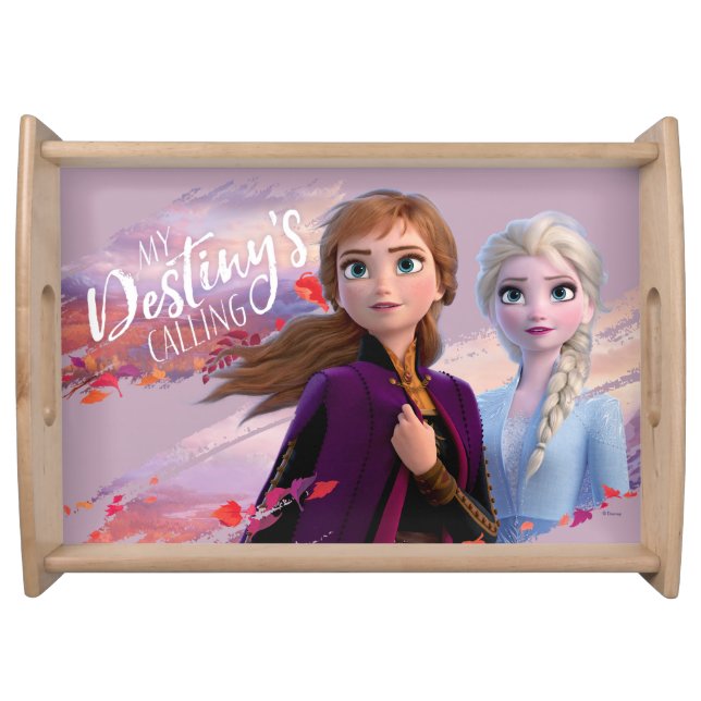 Frozen 2: Anna & Elsa | My Destiny's Calling Serving Tray (Front)