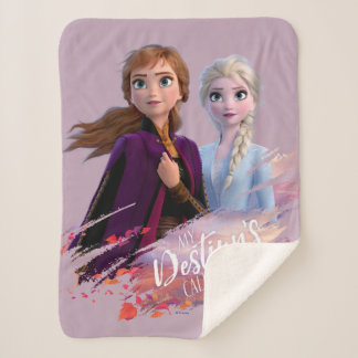 Frozen 2: Anna & Elsa | My Destiny's Calling Sherpa Blanket